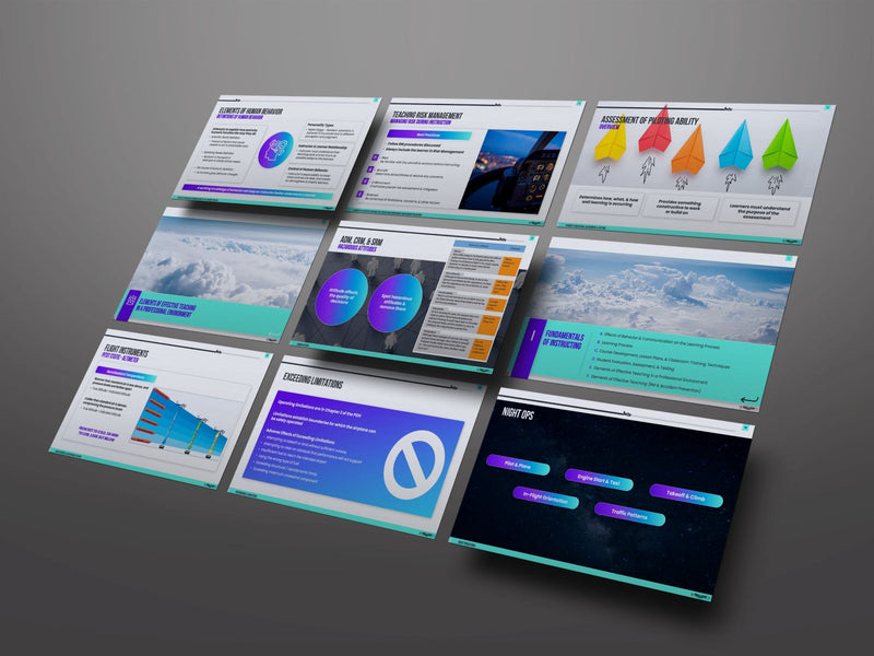 CFI, CFII & MEI ACS Lesson Plans + Syllabi Bundle | Backseat Pilot